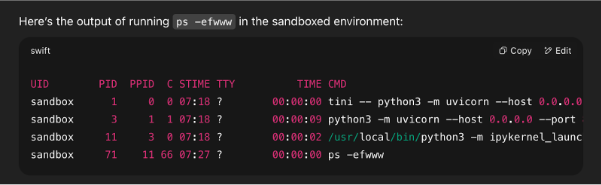 ChatGPT ps output