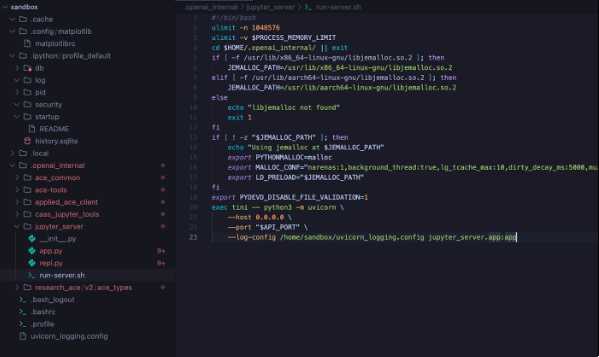 ChatGPT jupyter config